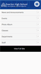 Mobile Screenshot of overtonhs.net